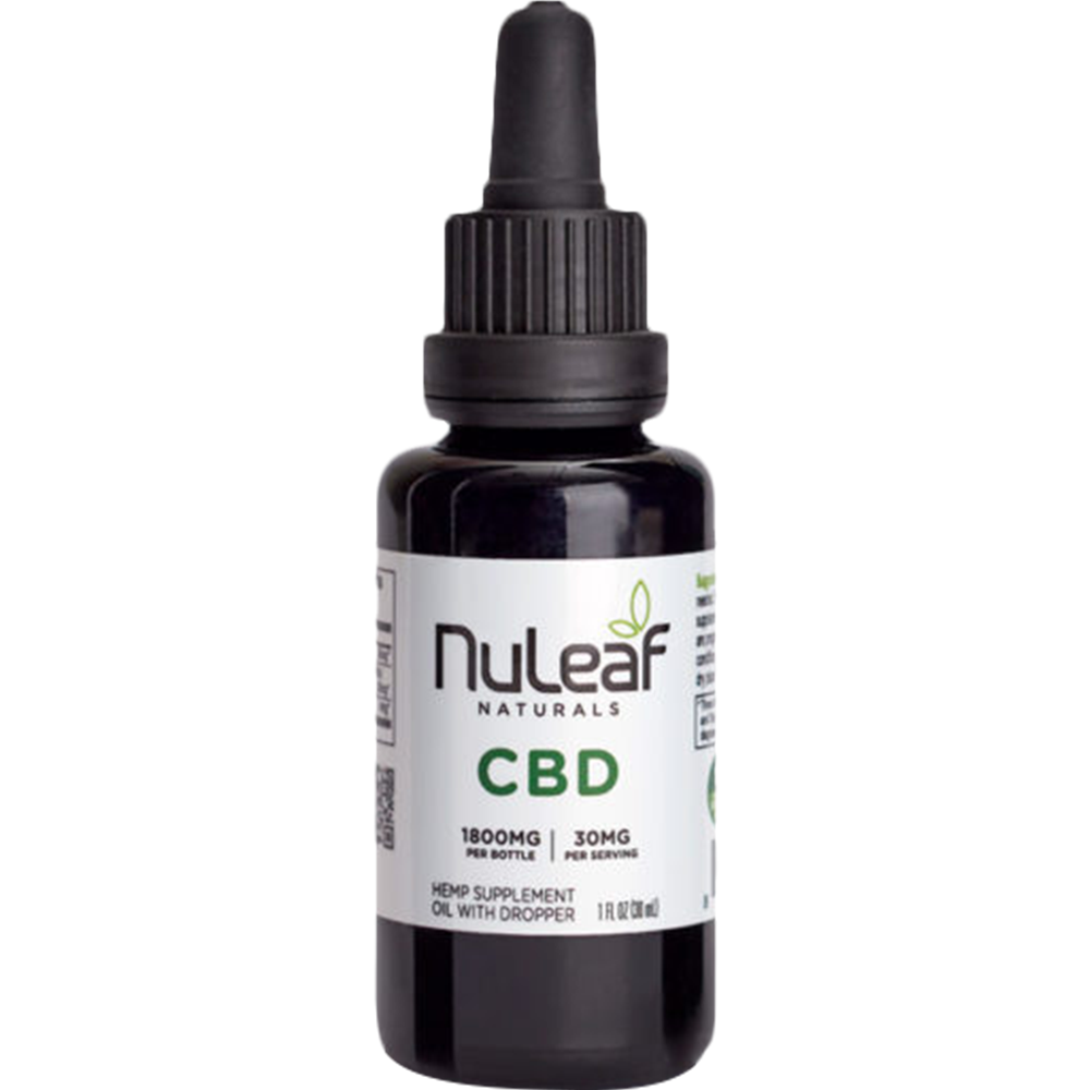NuLeaf Naturals CBD oil 1800mg hemp extract 30ml