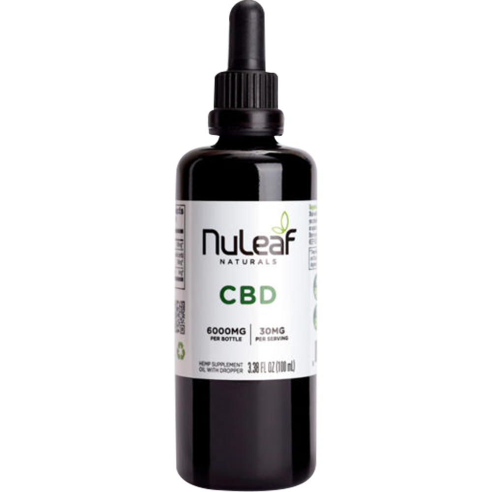 NuLeaf Naturals CBD oil 6000mg hemp extract 100ml