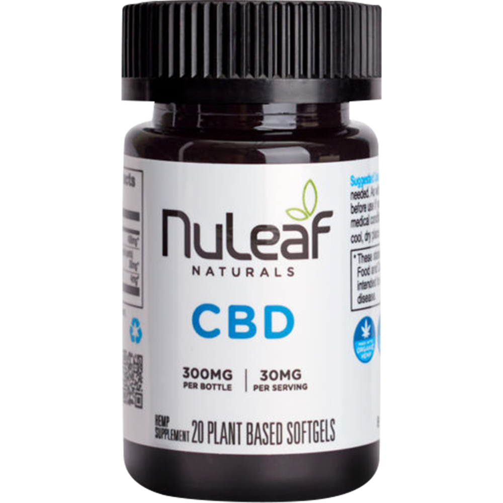 NuLeaf Naturals CBD oil capsules 300mg