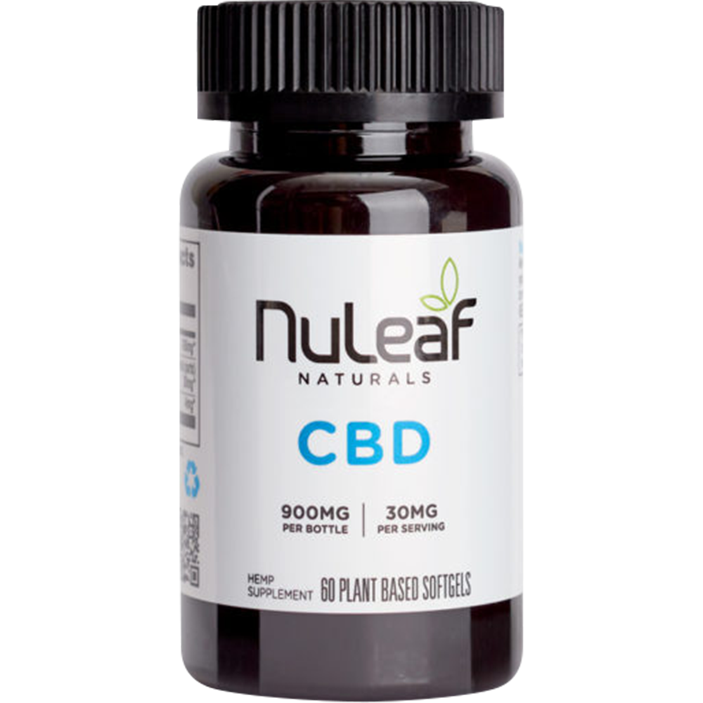 NuLeaf Naturals CBD Oil Capsules 900mg