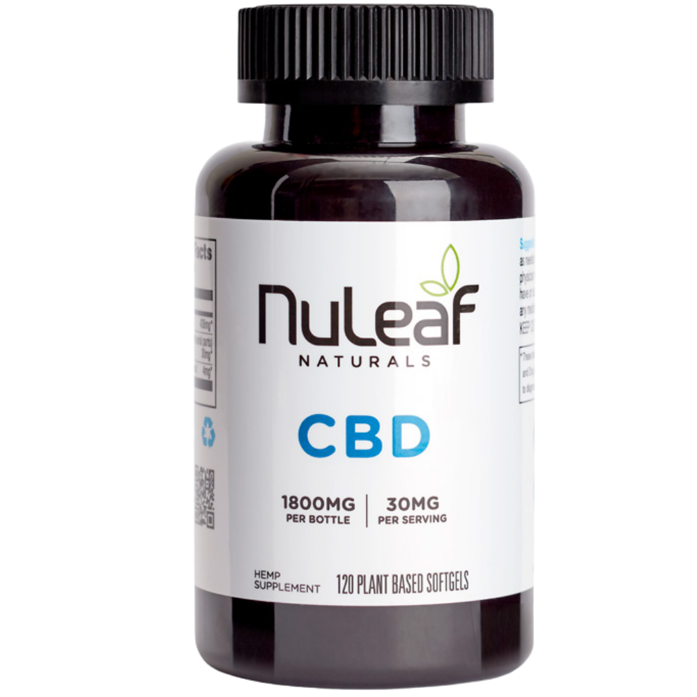 NuLeaf Naturals CBD Oil Capsules 1800mg