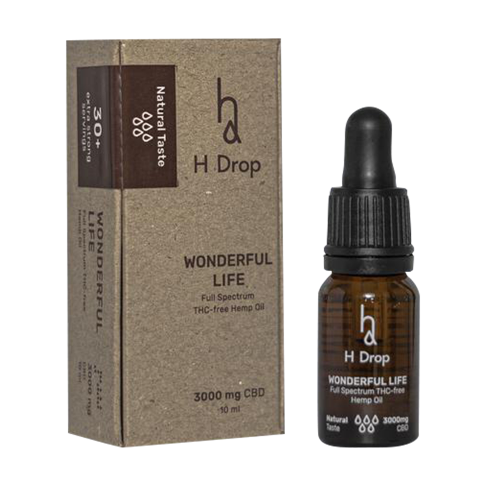 H Drop Wonderful Life – 30% CBD oil (3000mg)