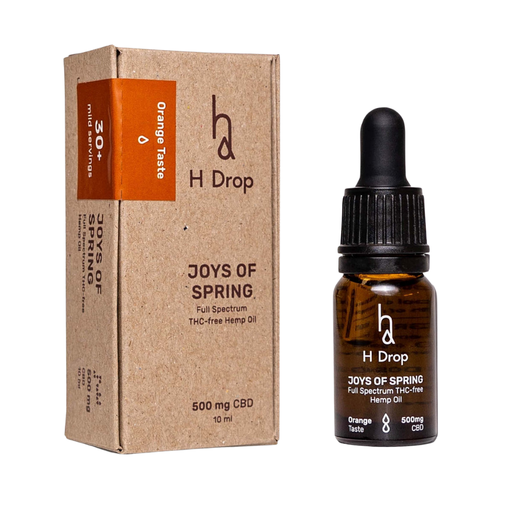 H Drop Joys of Spring Orange 5% CBD oil (500mg)