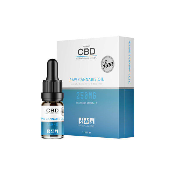 British Cannabis 250mg CBD Raw Cannabis Oil 10ml