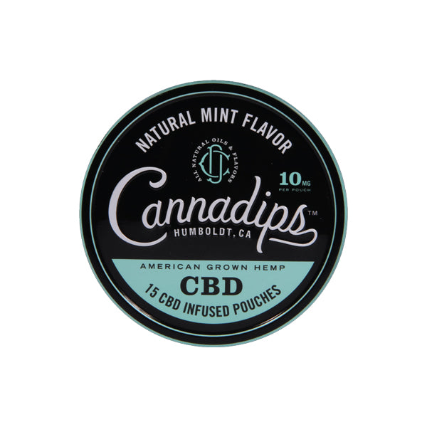 Cannadips 150mg CBD Snus Pouches – Natural Mint
