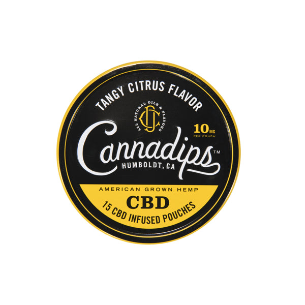 Cannadips 150mg CBD Snus Pouches – Tangy Citrus