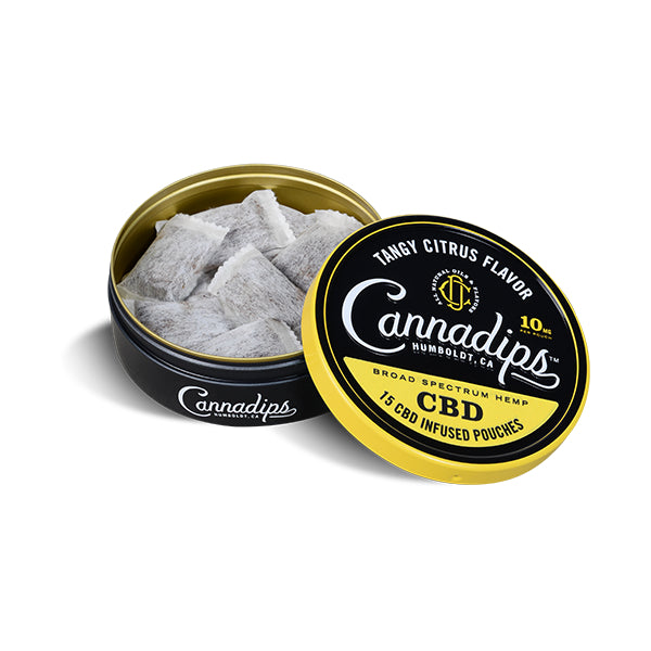 Cannadips 150mg CBD Snus Pouches – Tangy Citrus