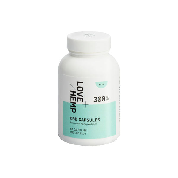 Love Hemp 300mg CBD Capsules – 60 Capsules