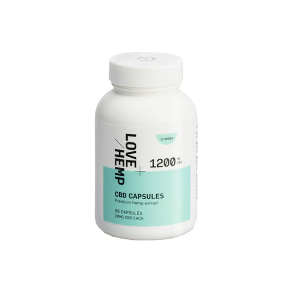 Love Hemp 1200mg CBD Capsules – 60 Capsules