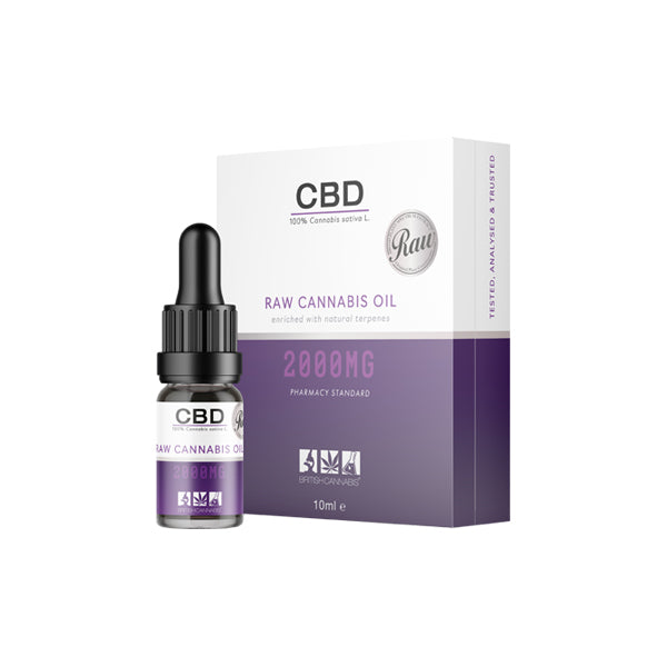 CBD by British Cannabis 2000mg CBD Raw Cannabis Oil – 10ml