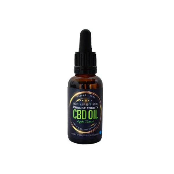 Orange County CBD 1500mg Flavoured Tincture Oil 30ml