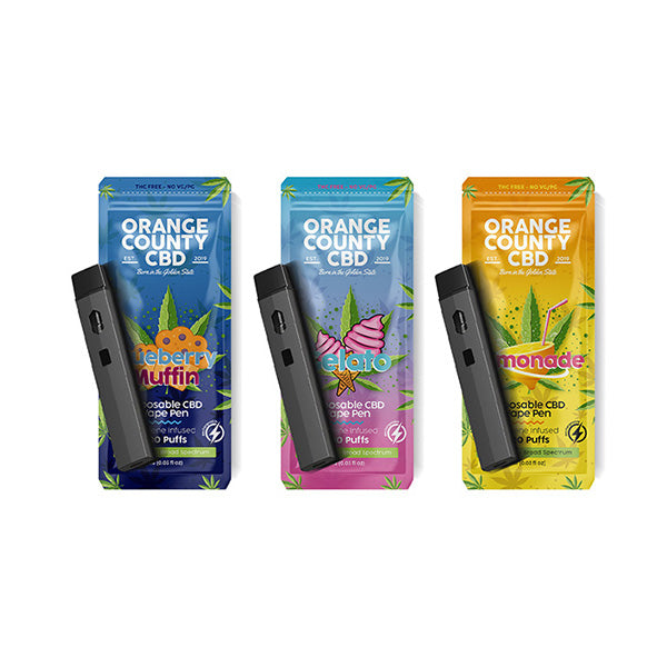 Orange County CBD 600mg CBD Disposable Vape – 1ml 700 Puffs