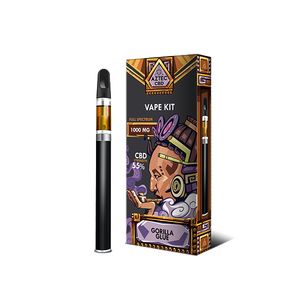 Aztec CBD 1000mg Vape Kit – 1ml