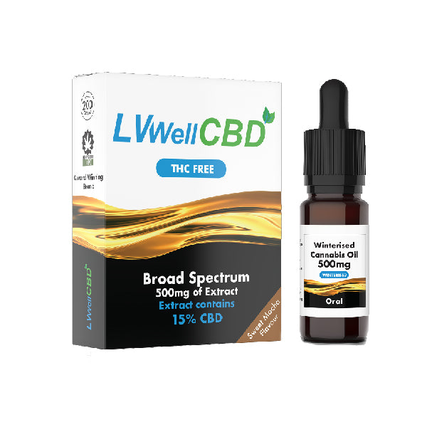 LVWell CBD 500mg Winterised 10ml Hemp Seed Oil