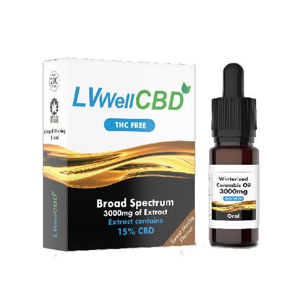 LVWell CBD 3000mg Winterised 10ml Hemp Seed Oil