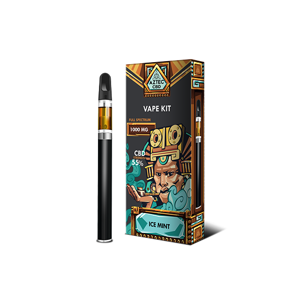 Aztec CBD 1000mg Vape Kit – 1ml