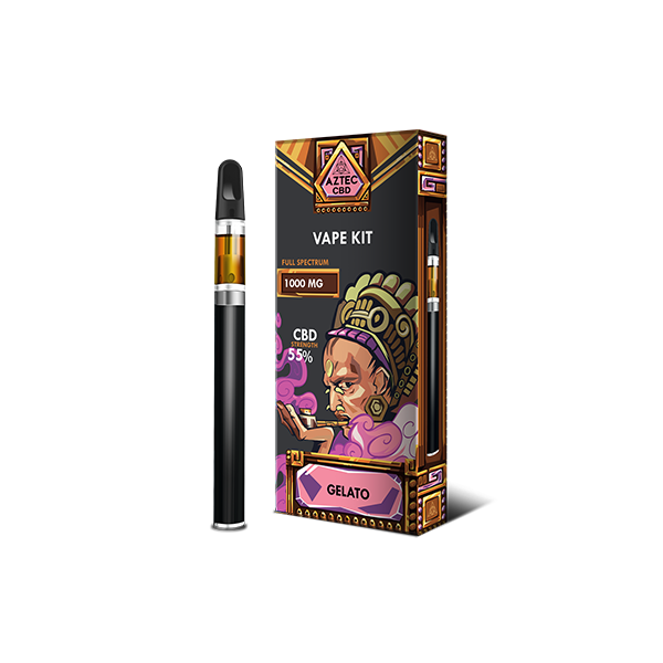 Aztec CBD 1000mg Vape Kit – 1ml