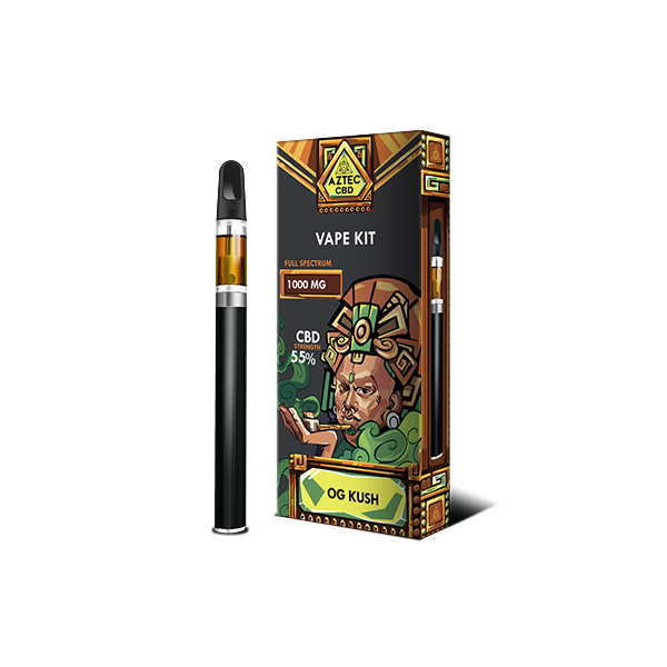 Aztec CBD 1000mg Vape Kit – 1ml