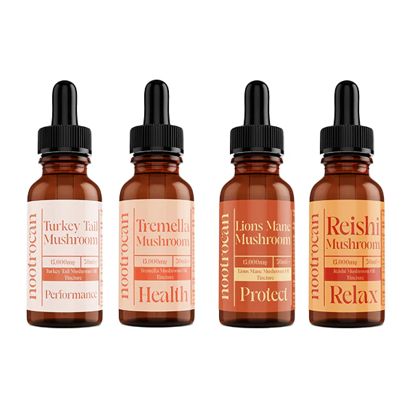 Nootrocan 15000mg Nootropic 50% Mushroom Tincture – 30ml