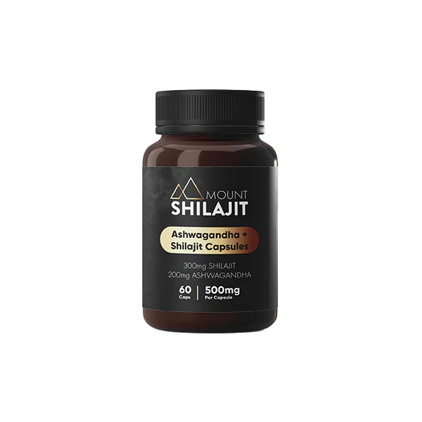 Mount Shiljit 30000mg Ashwagandha & Shilajit Capsules – 60 caps