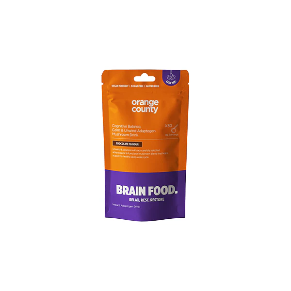 Orange County CBD 90000mg BRAIN FOOD Calm & Unwind Chocolate Flavour Powder – 240g