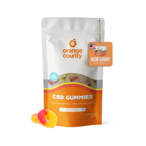 Orange County CBD Gummy Fizzy Peach Rings 400mg - Enjoy CBD